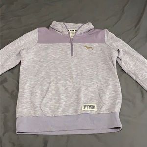PINK half zip hoodie